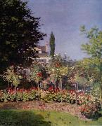 Flowering Garden at Sainte Adresse,, Claude Monet